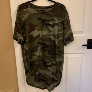 PacSun Camo Long T-Shirt